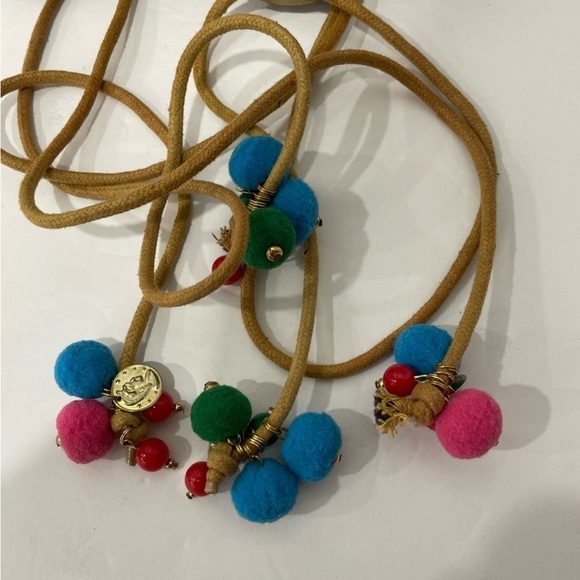 Mark. Size 8 Boho Faux Leather Gladiator Sandals with Colorful Beaded Tassels - Picture 8 of 11